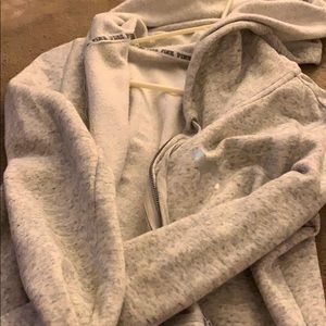 Grey Pink VS Zip Up Hoodie